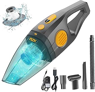 Dust Buster Upgrade Handheld Vacuum Cordless Rechargeable Handheld Vacuums 12000PA-16500PA High Power with Power Display for Car, Home, Office, Pet Hair Travel Cleaning Wet and Dry Use