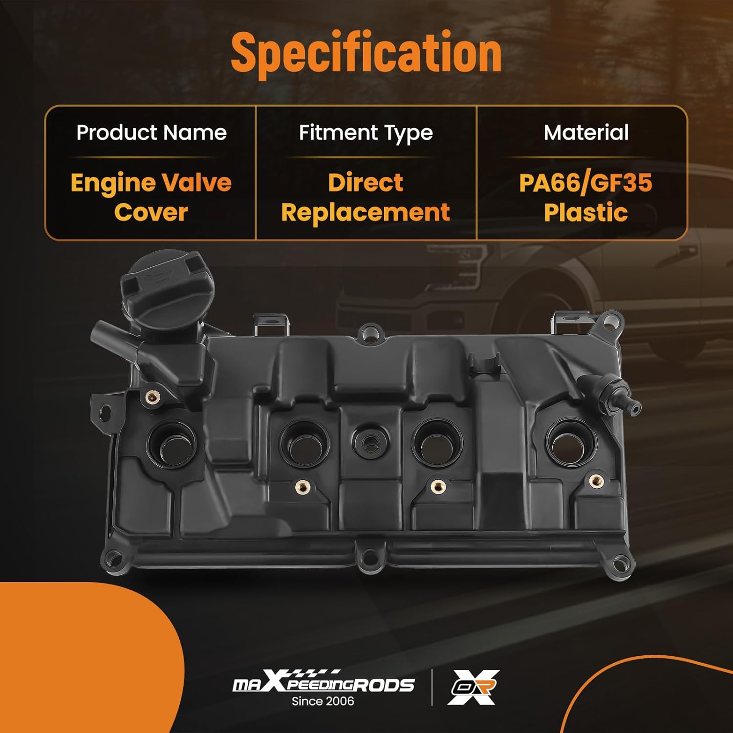 maXpeedingrods Engine Valve Cover For Nissan Juke 2011-2017 for Nissan Sentra 2016-2019 1.6L GAS DOHC Replace 132641KC1A 132641KC0A