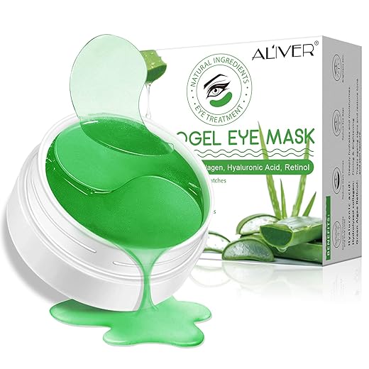 30 Pares/60 Piezas Máscara para Los Ojos De Colágeno,Ojos Parches, Contorno de Ojos Antiarrugas, Anti Edad para Ojeras,Bolsas,Patas de Gallo,Sinchazón (color dorado)