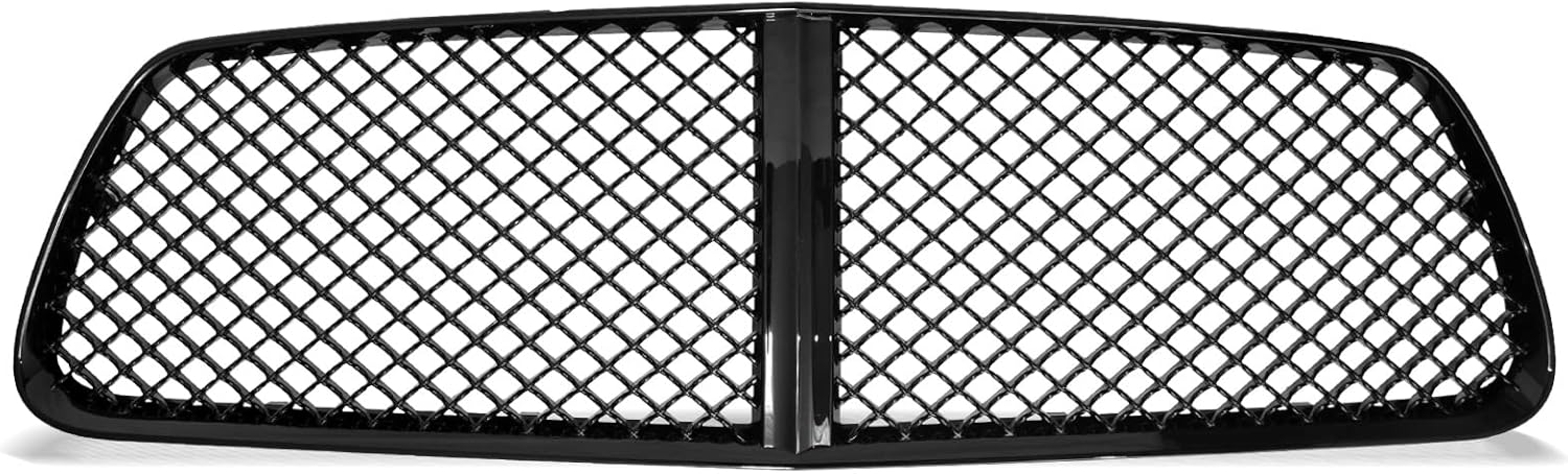 Armordillo USA 8720127 Mesh Style Front Hood Bumper Grille - Piano Black Fits 2011-2014 Dodge Charger