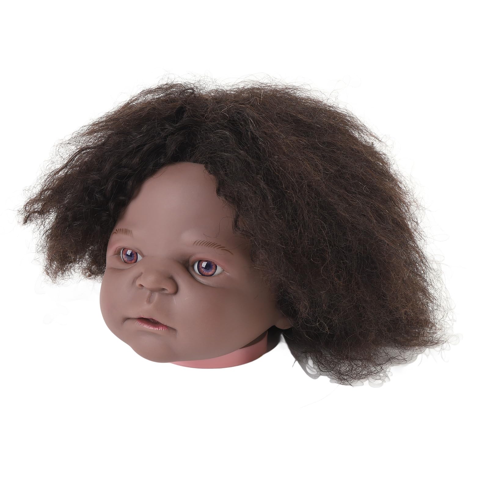 Afro Curly Mannequin Human Hair Doll