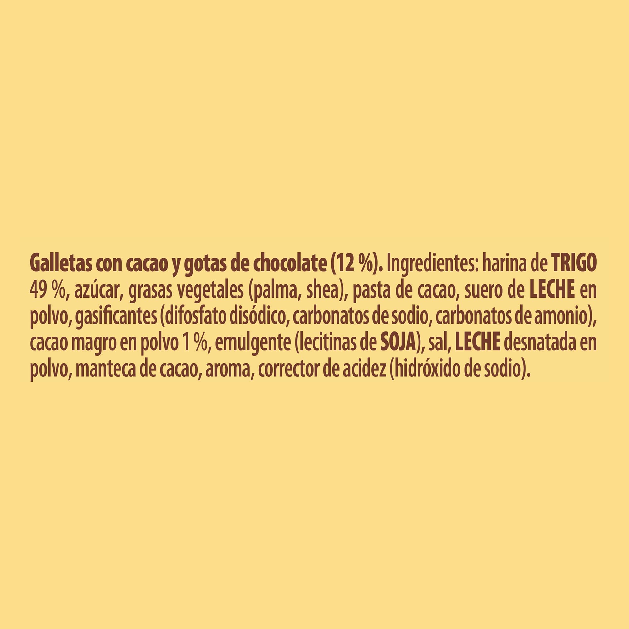 Fontaneda Yayitas Galletas Pepitas de Chocolate y Cacao, 14 Cajas x 250g