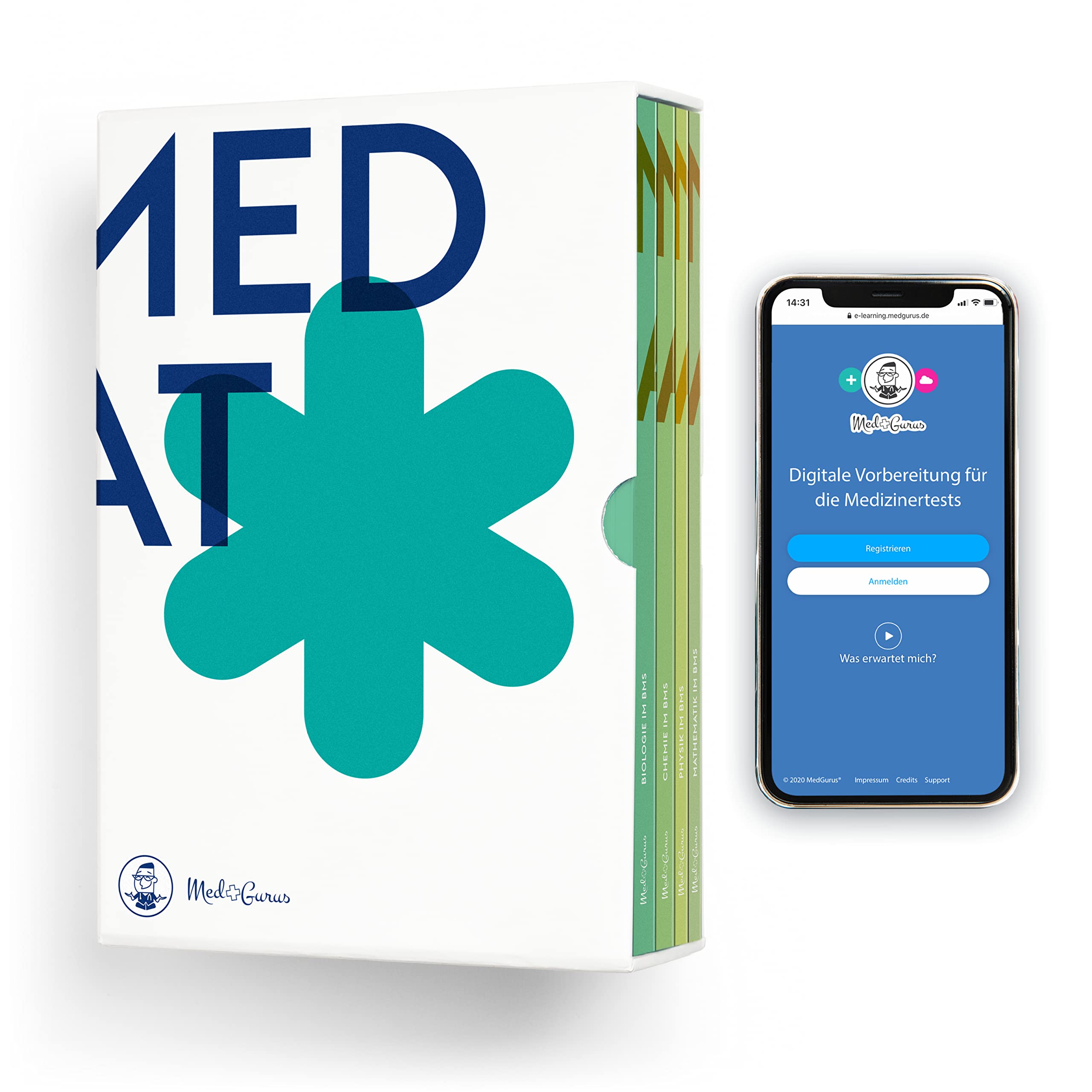 MedGurus MedAT Vorbereitung BMS Paket - BMS Lehrbücher und E-Learning zur Vorbereitung für den Medizinaufnahmetest in Österreich
