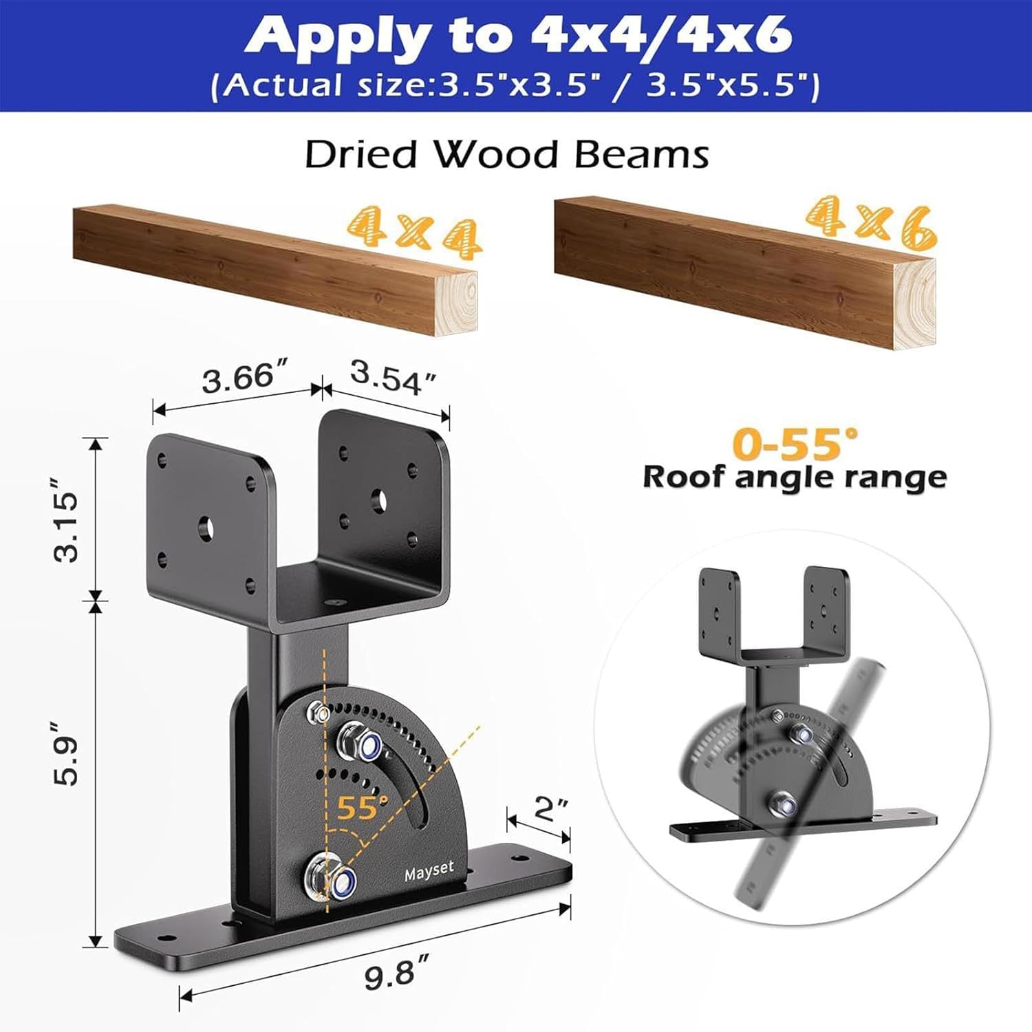 Roofing Riser Brackets Secure – Locking Carbon Steel Roof, Ergonomic, Mounting Bracket Kit Gazebos, Carports Patios Pergola Outdoor Home | Gazebos Carports Patios Pergola Outdoor Home Dorm