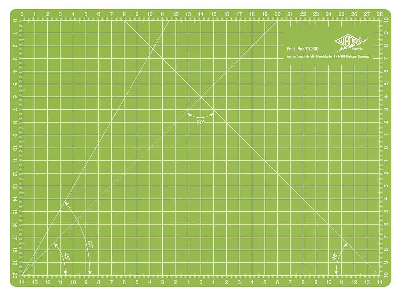 Wedo 79 230 A4 Comfortline Cutting and Craft Mat, Apple Green, DIN-A4