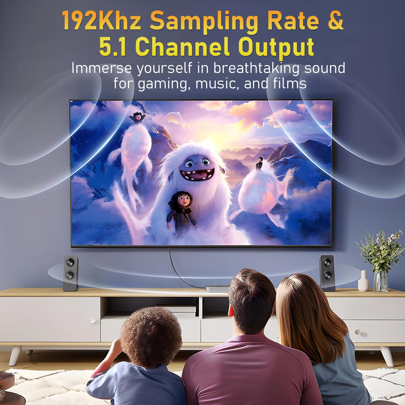 Tendak 192KHz ARC Audio Extractor HDMI ARC Ottico RCA L/R a HDMI Ottico RCA L/R 3.5mm Stereo