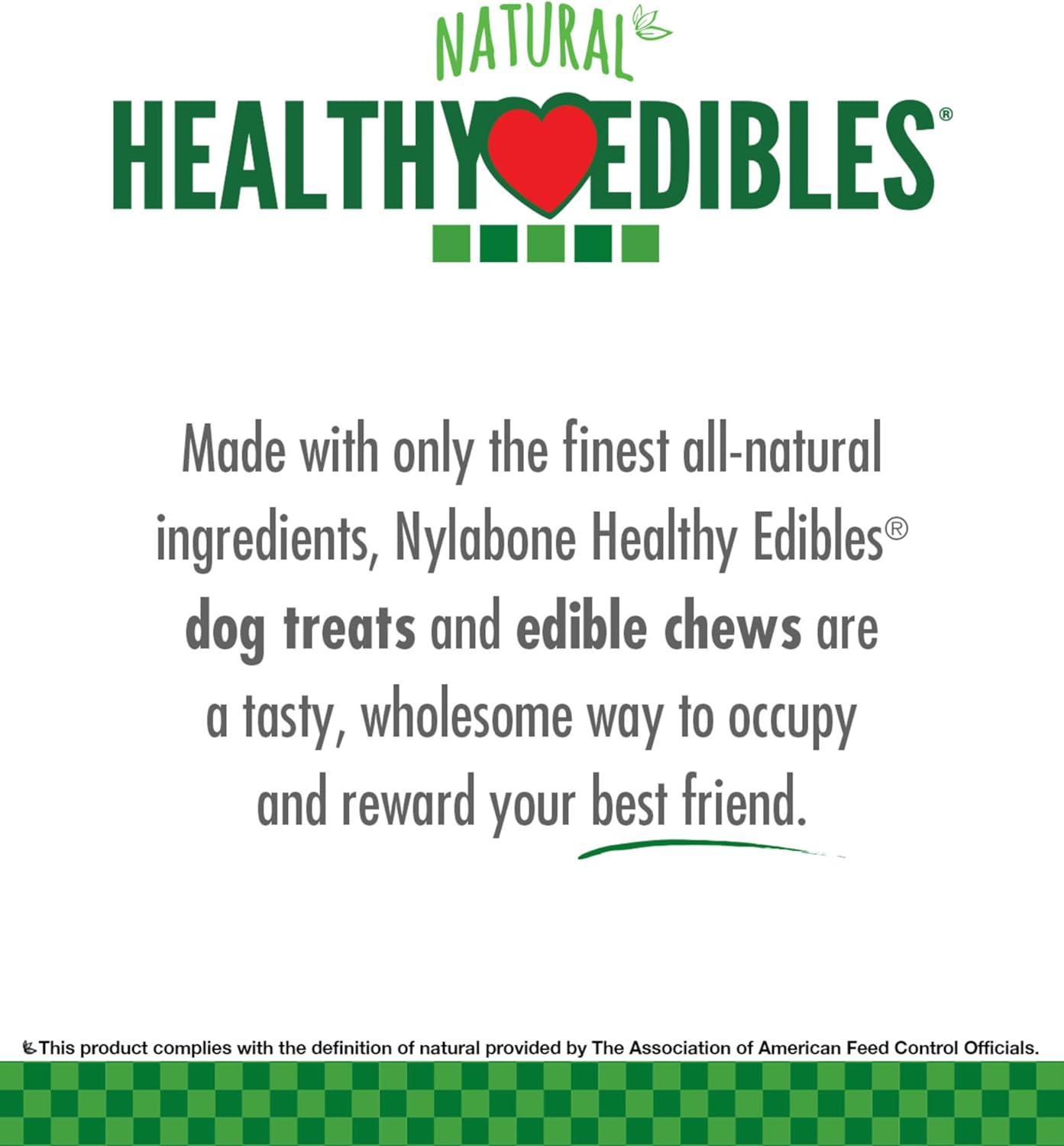 Nylabone Healthy Edibles Natural Dog Chews, Long Lasting Bones for Dogs, Ham, Bacon, & Venison Flavor Dog Treats, Medium (5 Count)