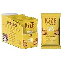 Vista 31 de KiZE Energy Bars - Barras energéticas de reemplazo de comidas con alto contenido de proteínas, a base de mantequilla de almendras, sin gluten, sin
