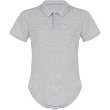 iEFiEL Mens Short Sleeve Turn-Down Collar Shirt One-Piece Leotard Bodysuit Romper Snappies Button Down Pajamas