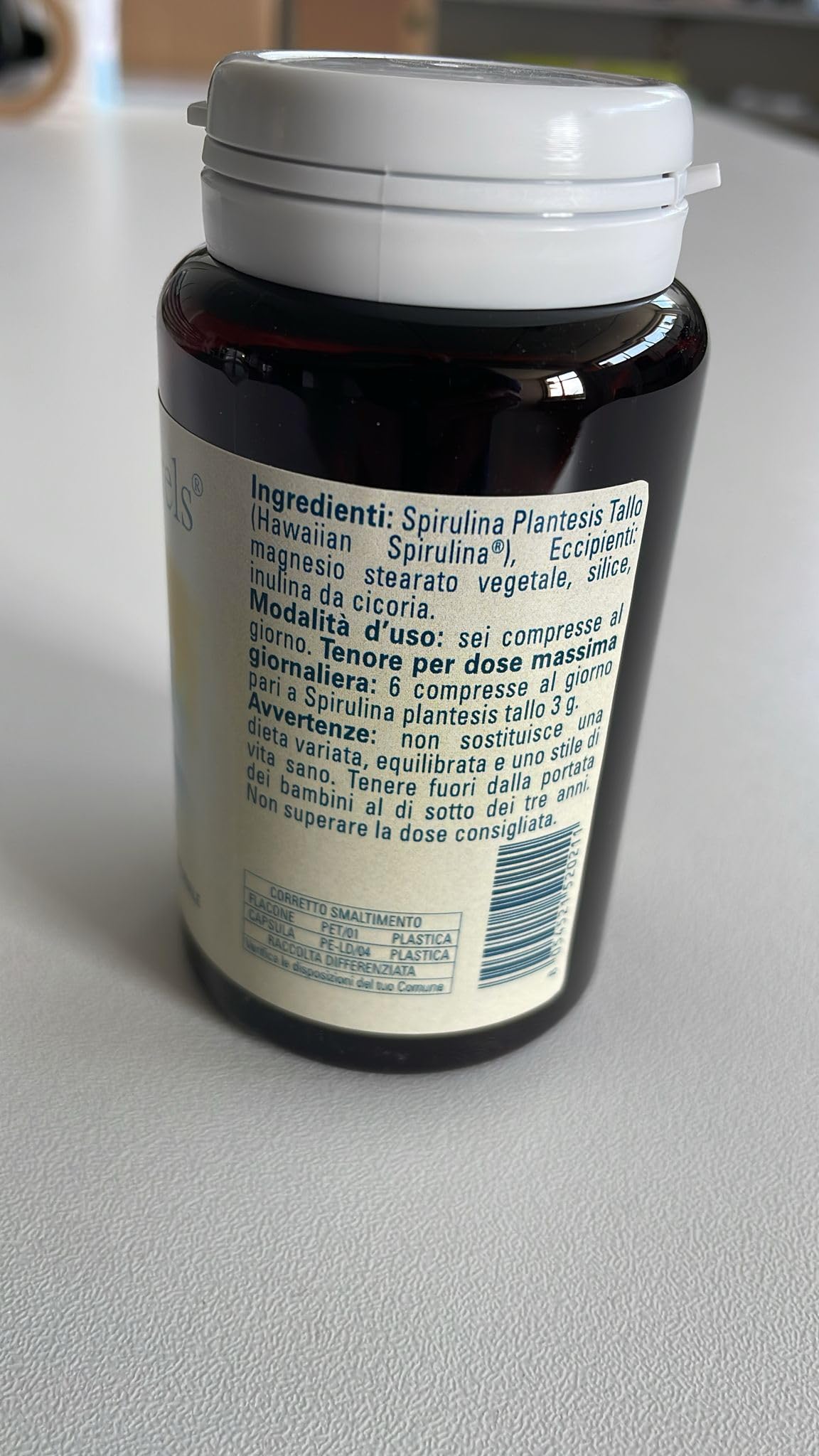 Spirulina Hawaii ● 200 Compresse da 500 mg ● Integratore Naturale ● Provenienza Isole Hawaii
