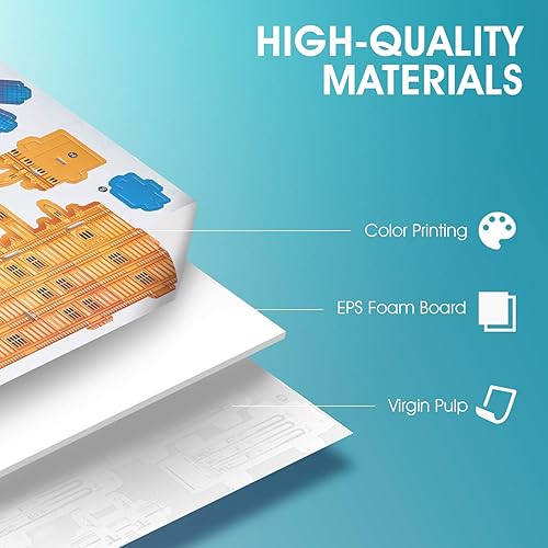 Vista 36 de CubicFun Rompecabezas 3D para adultos y niños, Baviera, Cityline, Venecia, Italia, kits de modelos de construcción, juguetes de regalo para hombres