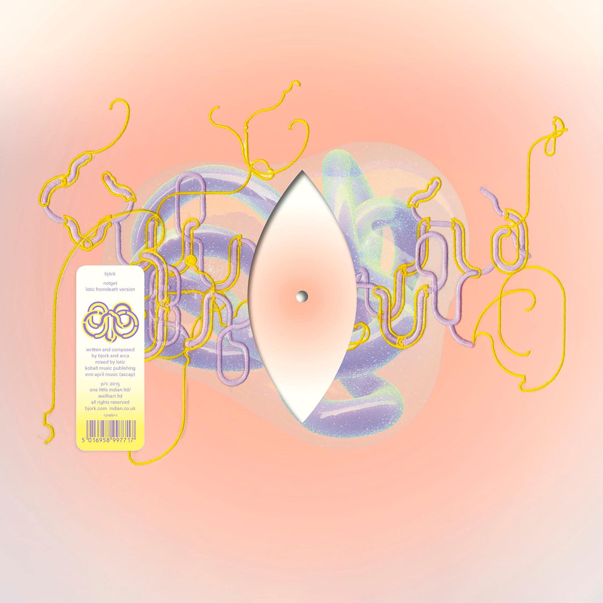 Bjork Notget Lotic Fromdeath Ver 12 Inch Clear Vinyl Record New 5016958997717