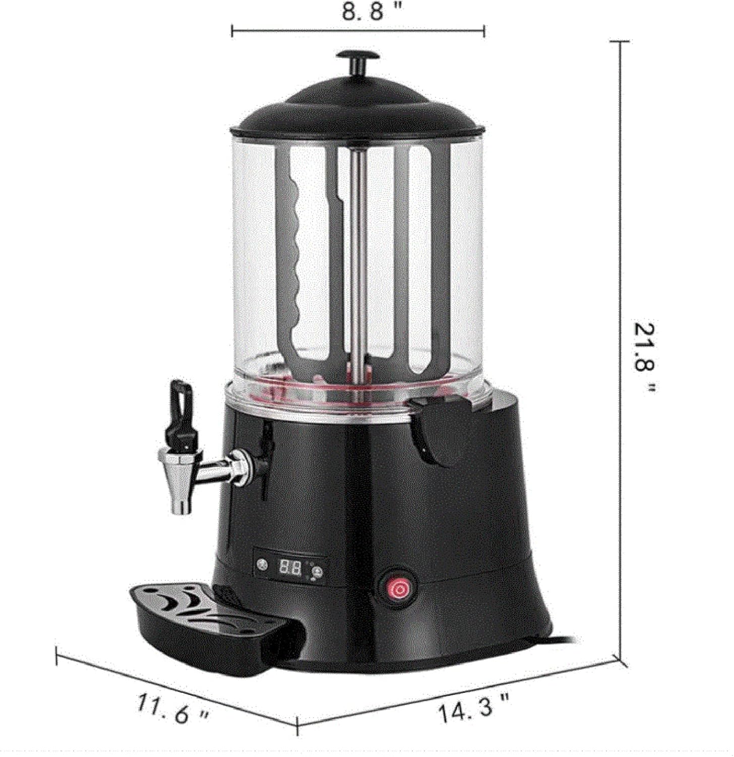 Electric Dispenser Warmer,Precise Temperature Control,LED Display,for Heating Beverages Like Coffee,Milk Tea,Juice