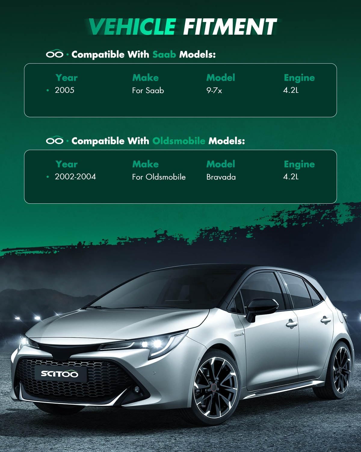 SCITOO Starter Motor fit for Buick for Rainier 2004-2005,for Chevrolet for Colorado 2004-2006,for Chevrolet for Trailblazer 2002-2005 Replacement Starter 10465527