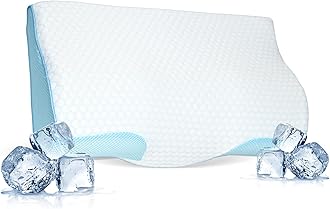 King Size Cooling Pillowcase | Optimal Temperature Control for Your Memory Foam Pillow for Perfect Sleep. Quality Material White Pillowcase ensures Pillows