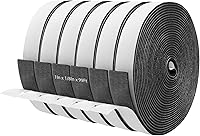 Vista 9 de Cinta aislante de espuma autoadhesiva Storystore, 2 pulgadas x 3/8 pulgadas x 6,5 pies, resistente a la intemperie para puertas y ventanas, sello