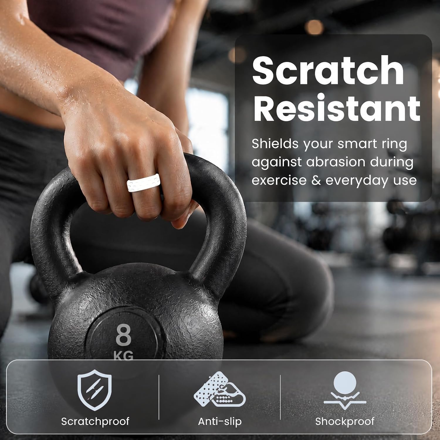 Silicone Cover Compatible with Oura Ring 5 2Pcs image 4