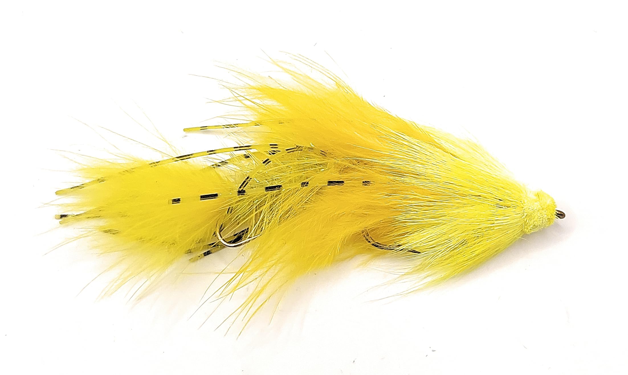 Set of three Articulated Streamers for fly fishing. bass, trout and all freshwater fish species 3.5'' long many color options