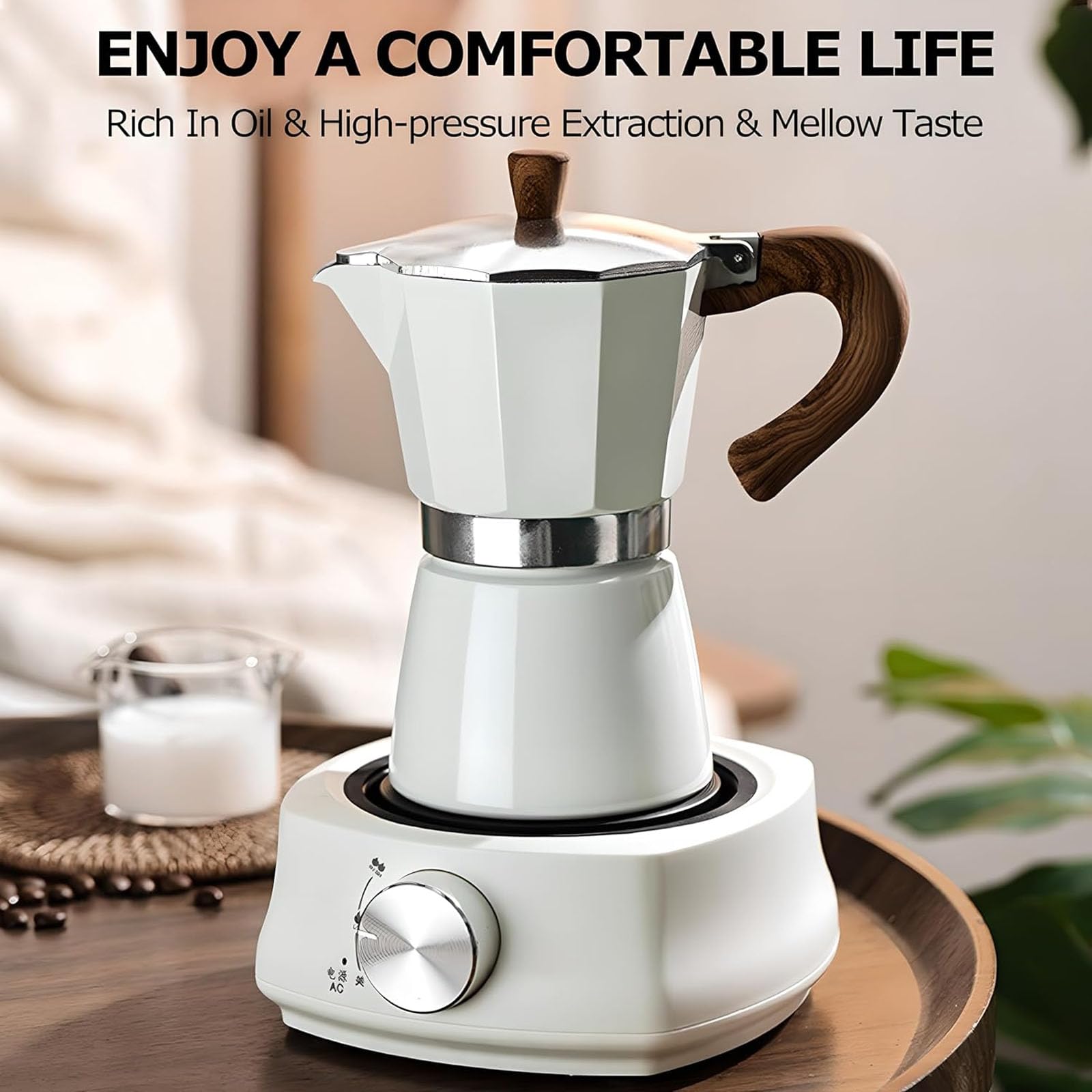 Kawiarka Moka, 300 Ml, Ekspres Do Espresso Na Kuchenkę black