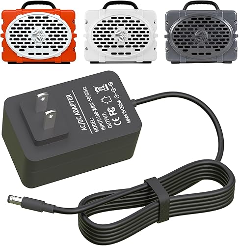 15V 3A Charger Replacement for Turtle Box Speaker Compatible with Turtlebox Gen 