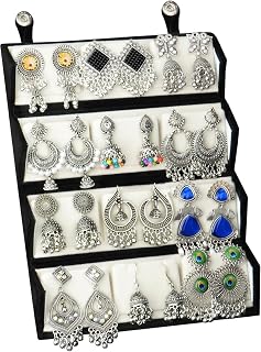 Customized Earrings Gift Set with Name Engraved Jewelry Box | Designer Stud Earrings Combo for Women & Girls | Personalize... Price In India
