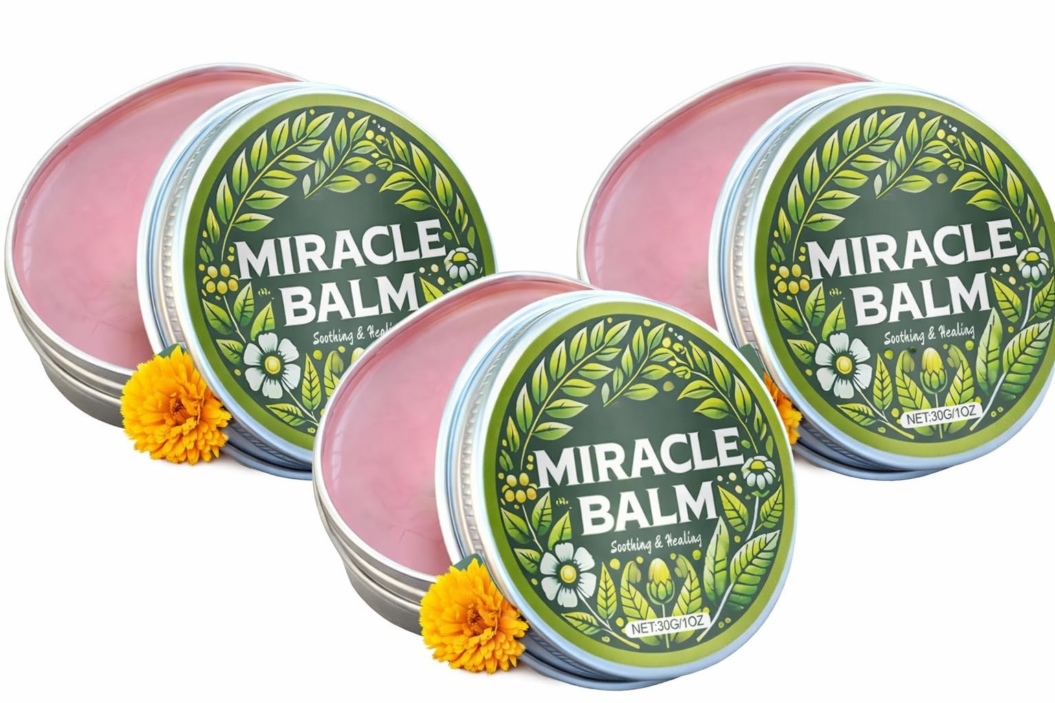 Miracle Balm Herbal Healing Ointment | Soothing & Moisturizing Multipurpose Skin Balm | Helps Relieve Dryness, Cracks & Irritation | Enriched with Natural Herbs | 30g (3)-image-34