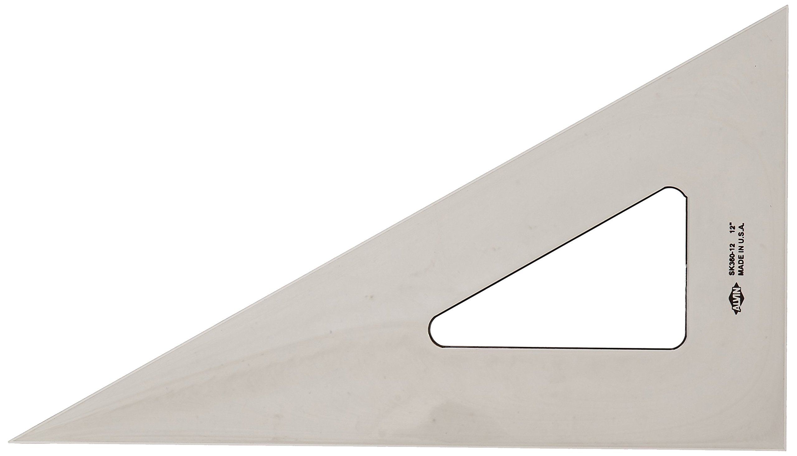 Amazon.com: ALVIN - Smoke-Tint Acrylic Triangle Ruler, Multipurpose ...