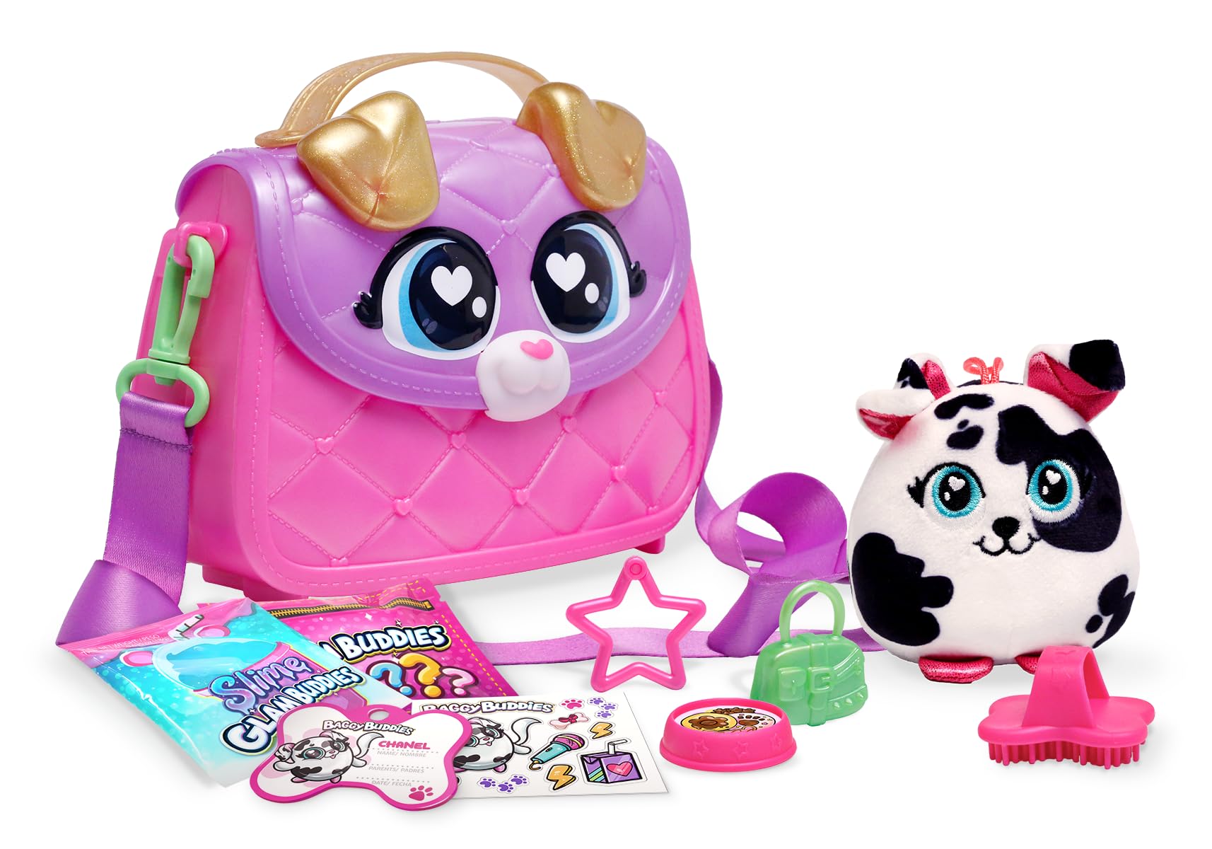 OMM1521 Dalmatian Surprise Set with Plush Puppy, Handbag and Accessories