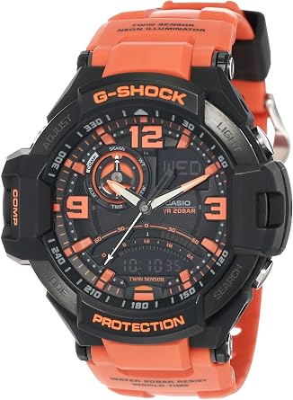 Casio GA-1000-4A Gravity Master Watch, Twin Sensor, Mens