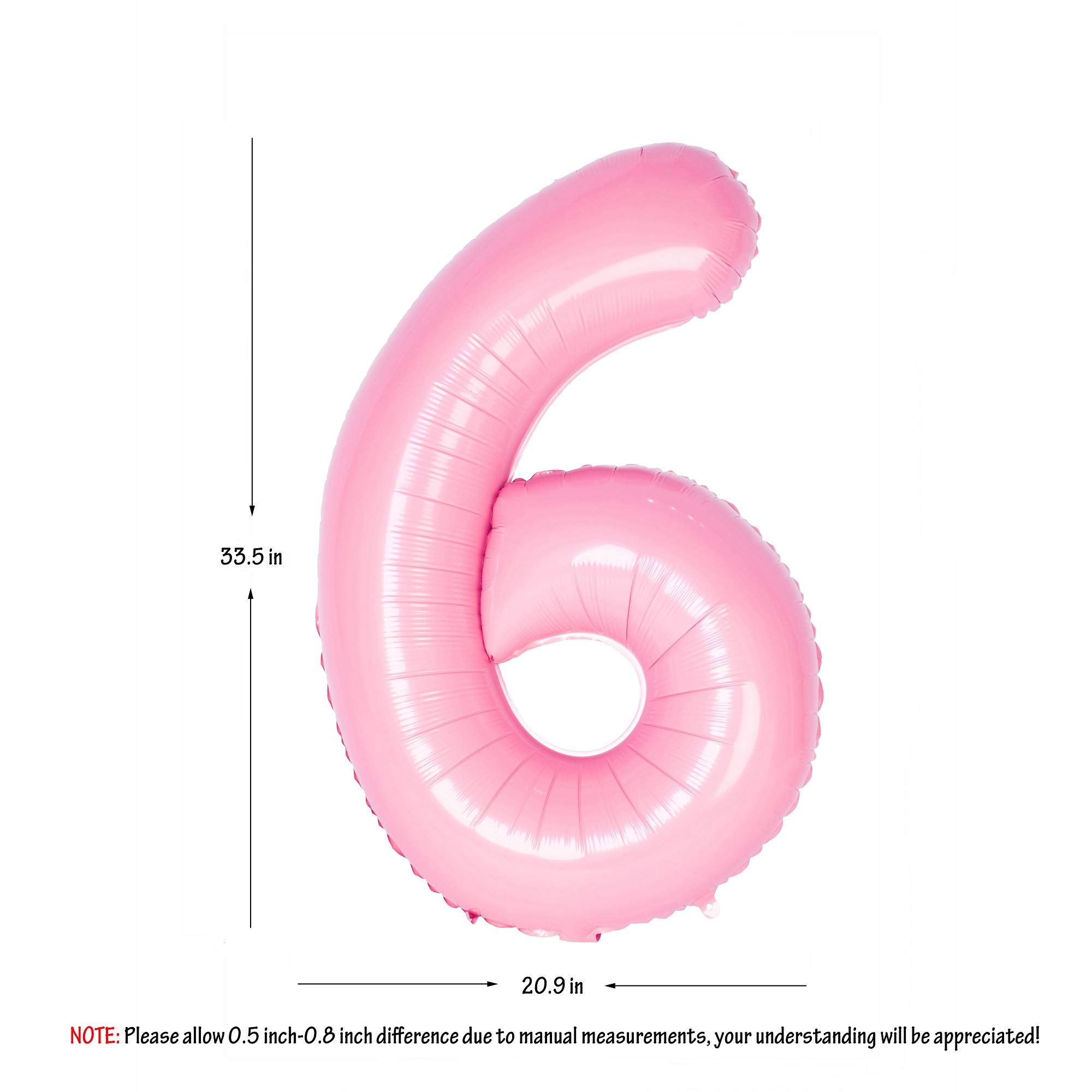 Red 0 balloon 40 Inch Giant Helium Foil Number 0 to 9 Red Balloon Birthday Wedding Party Digital Decorations (Number 0) — view 98