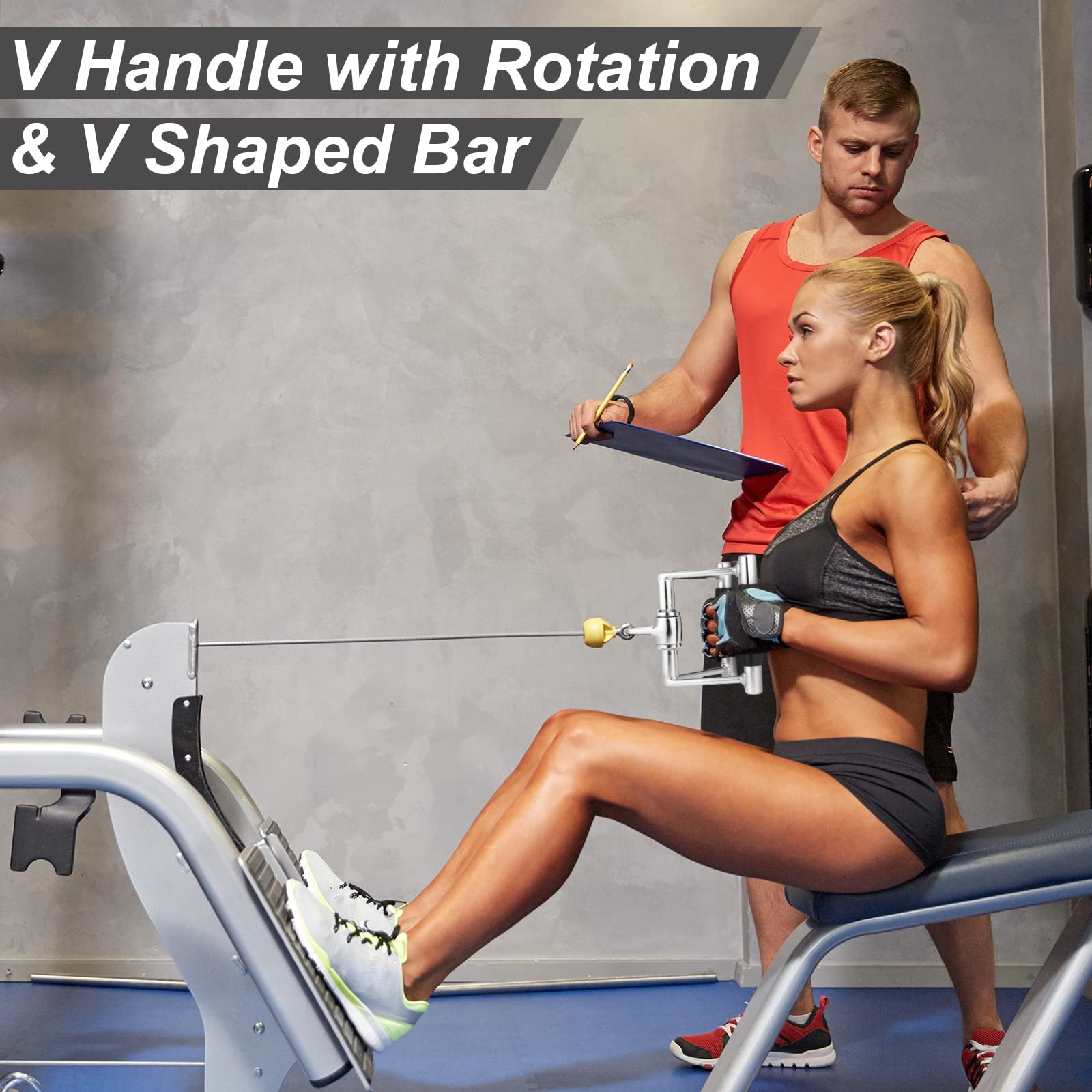 Set Accessori Per Cavi Fitness - Per Tricipiti, Addominali E Allenamento Funzionale | In Acciaio - Foto 6