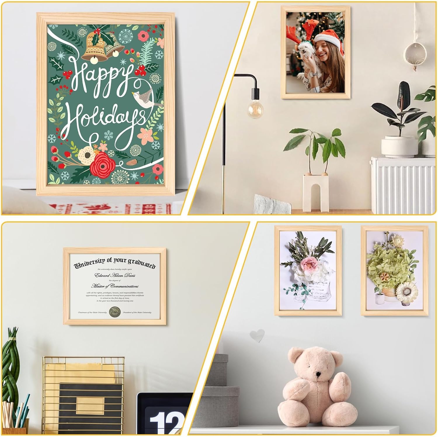 １００号の木製パネルの作り方 : ワーキングフロー FSWCCK 5ピース 9x12インチ 木製パネルボード、未完成の木製キャンバス、クラフト、絵画キャンバス、DIYアートプロジェクト