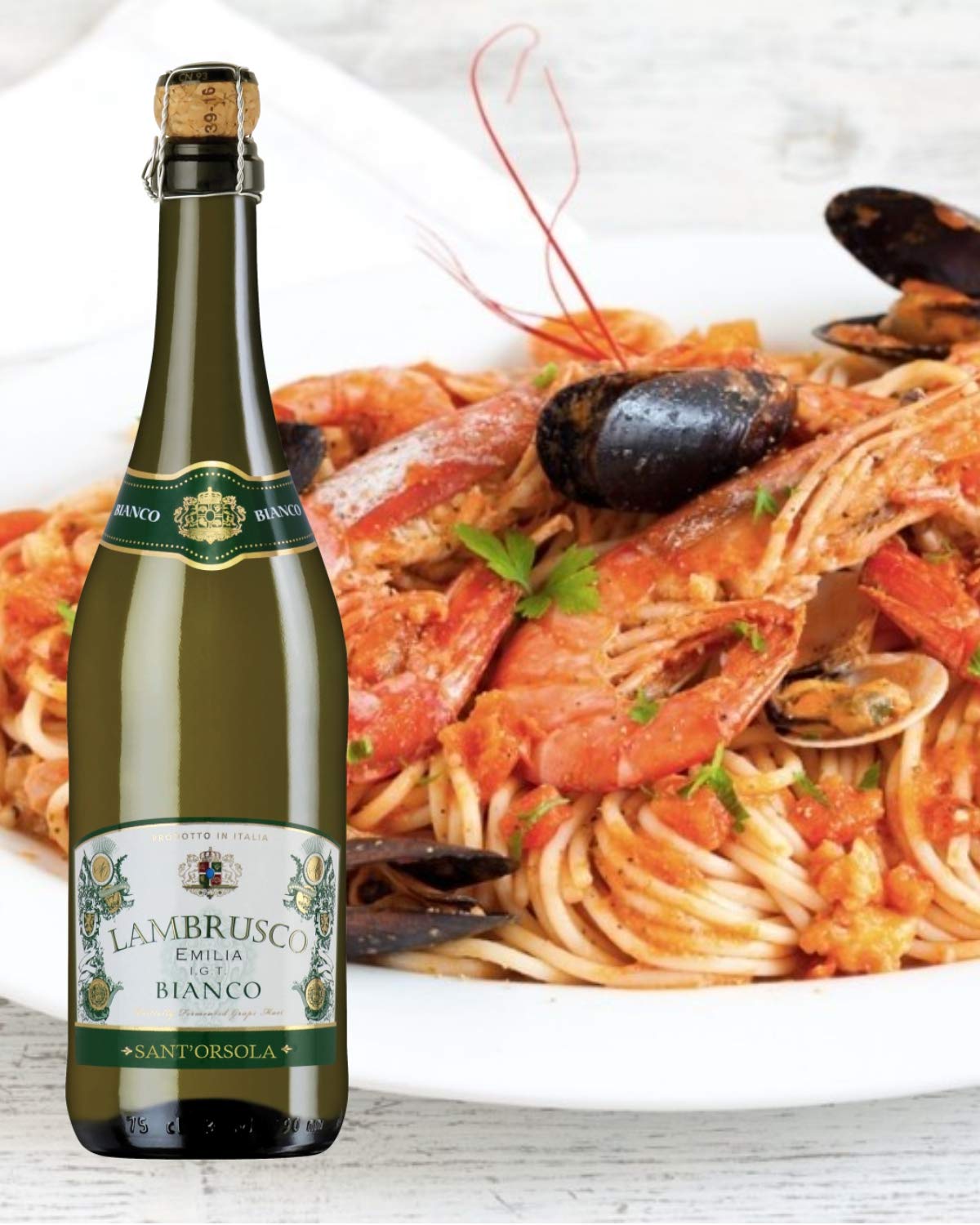 Sant'Orsola Lambrusco Emilia IGT Sparkling White Wine - 6X750 ml