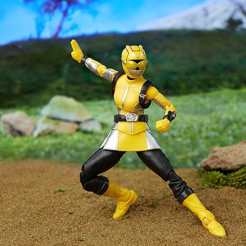 Miniatura 9 de Power Rangers Lightning Collection Beast Morphers Yellow Ranger - Figura de acción a escala de 6 pulgadas, juguetes y figuras de acción para niños a