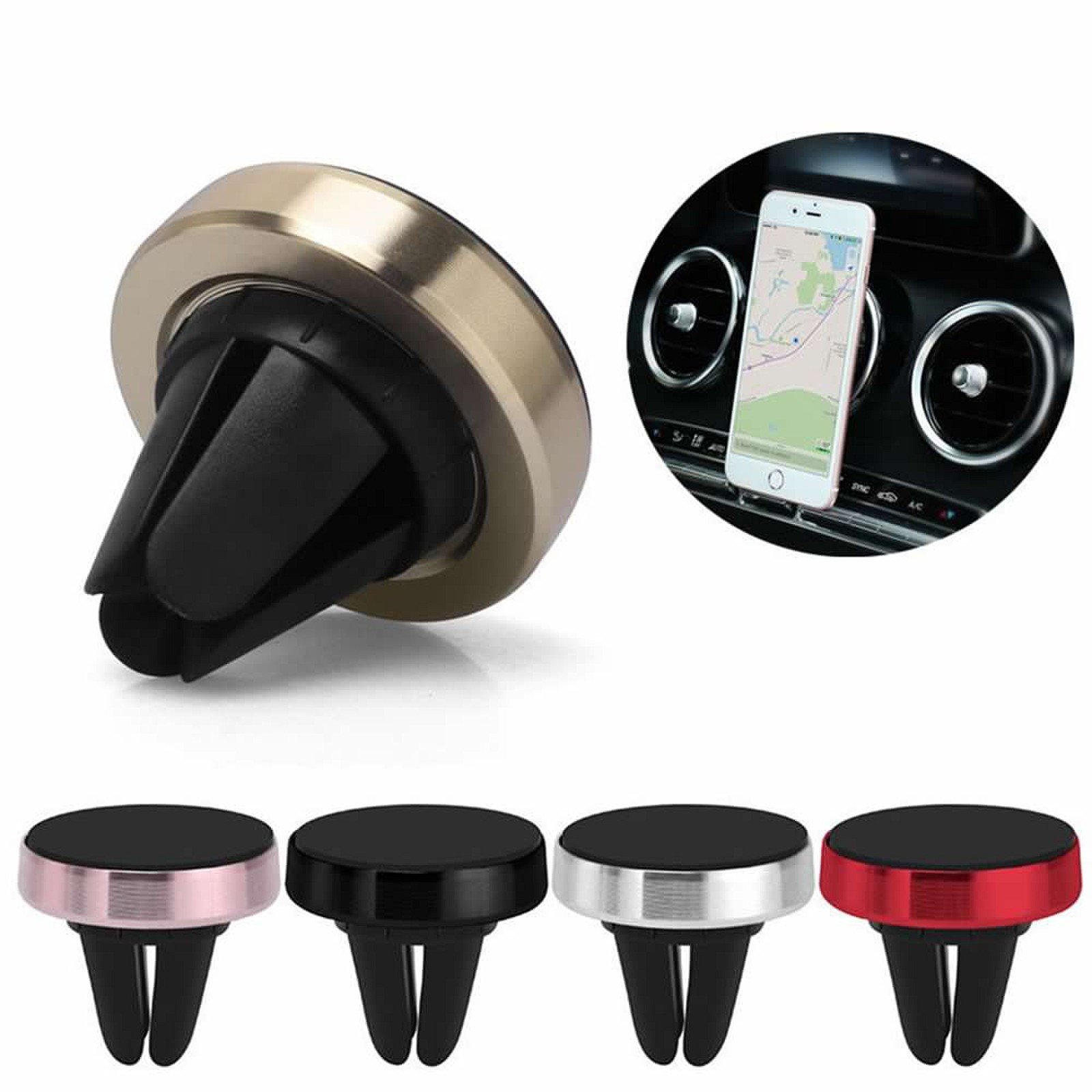 Superior ZRL Magnetic Car Phone Mount,for Smartphones and Mini Tablets GPS Universal Air Vent Cell Phone Holder