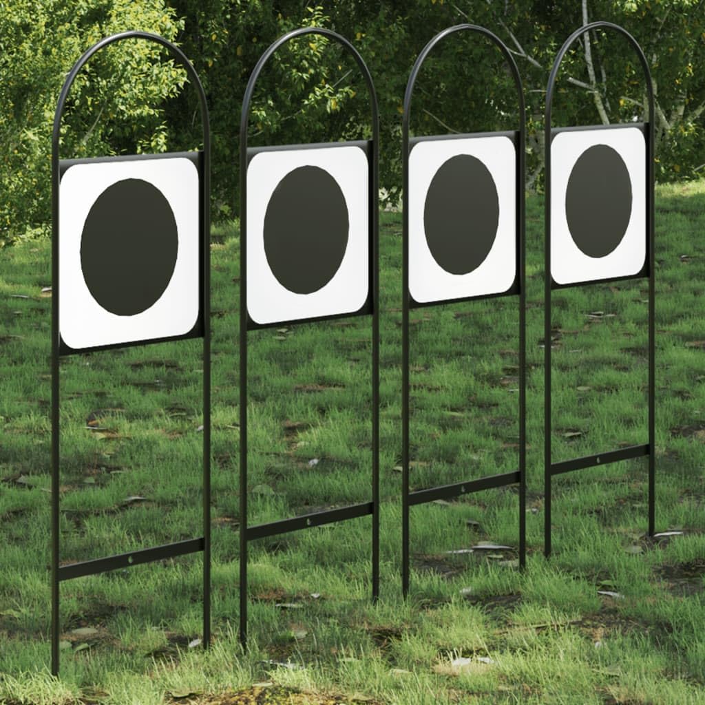 Dressur-Marker aus Stahl 4 Stück 22,5 x 69,5 cm Schwarz Weiß für Reitsport und Training zur sicheren Arenamarkierung und optimalem Richtungswechsel beim Pferd