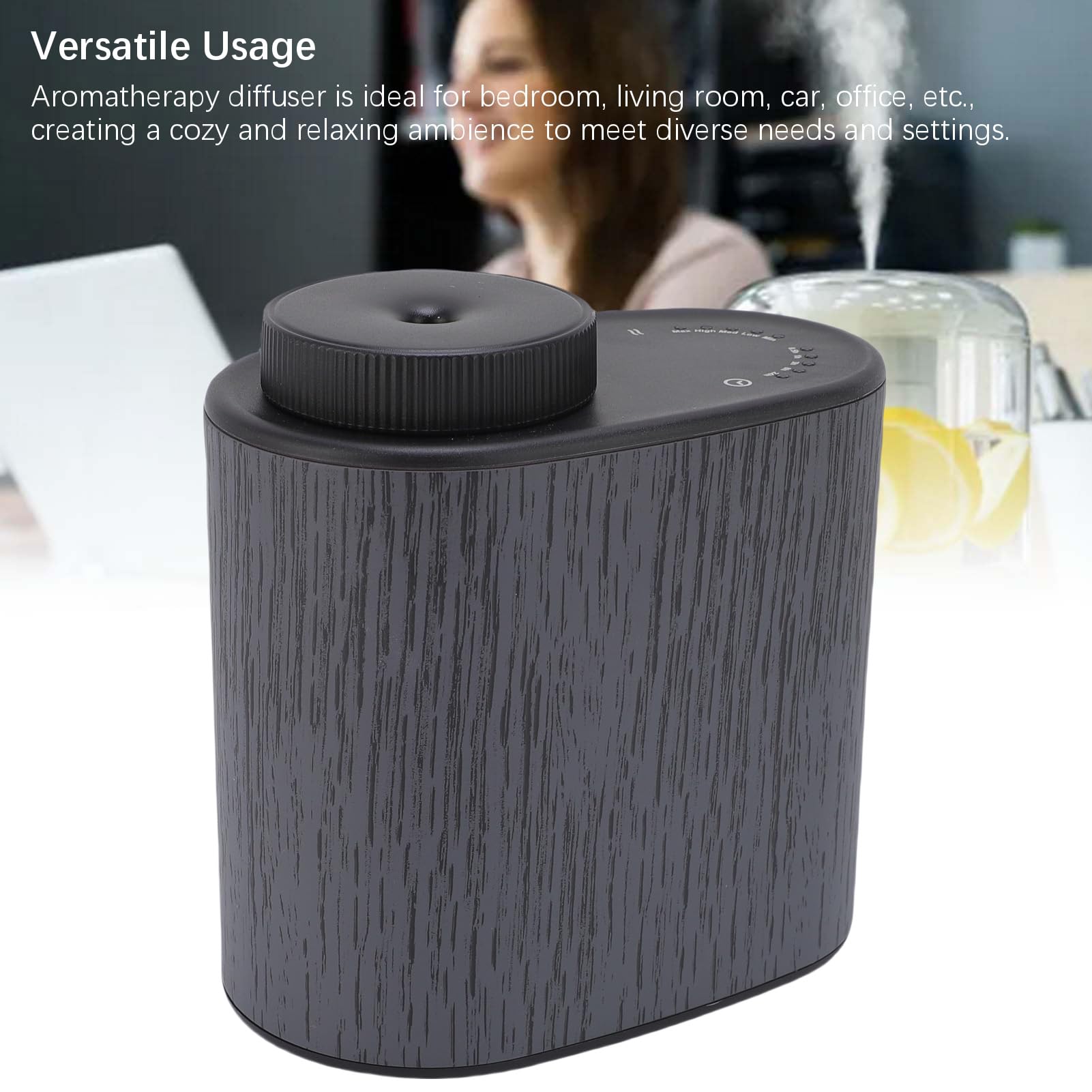 Controllo App per Diffusore di Oli Essenziali Intelligenti, Diffusore Portatile per Aromaterapia Senza Acqua da 60 Ml Macchina per Aria Profumata a Basso Rumore a Prova di Perdite per Casa,