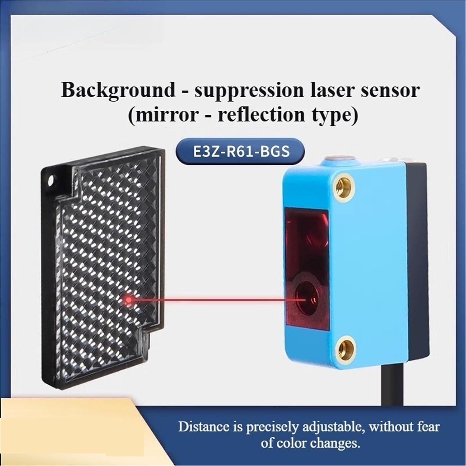 E3Z-R61-BGS Square Background Suppression specular Reflection Type Laser Sensor Switch npn24v Detection Distance(E3Z-R81-BGS (PNP typ)