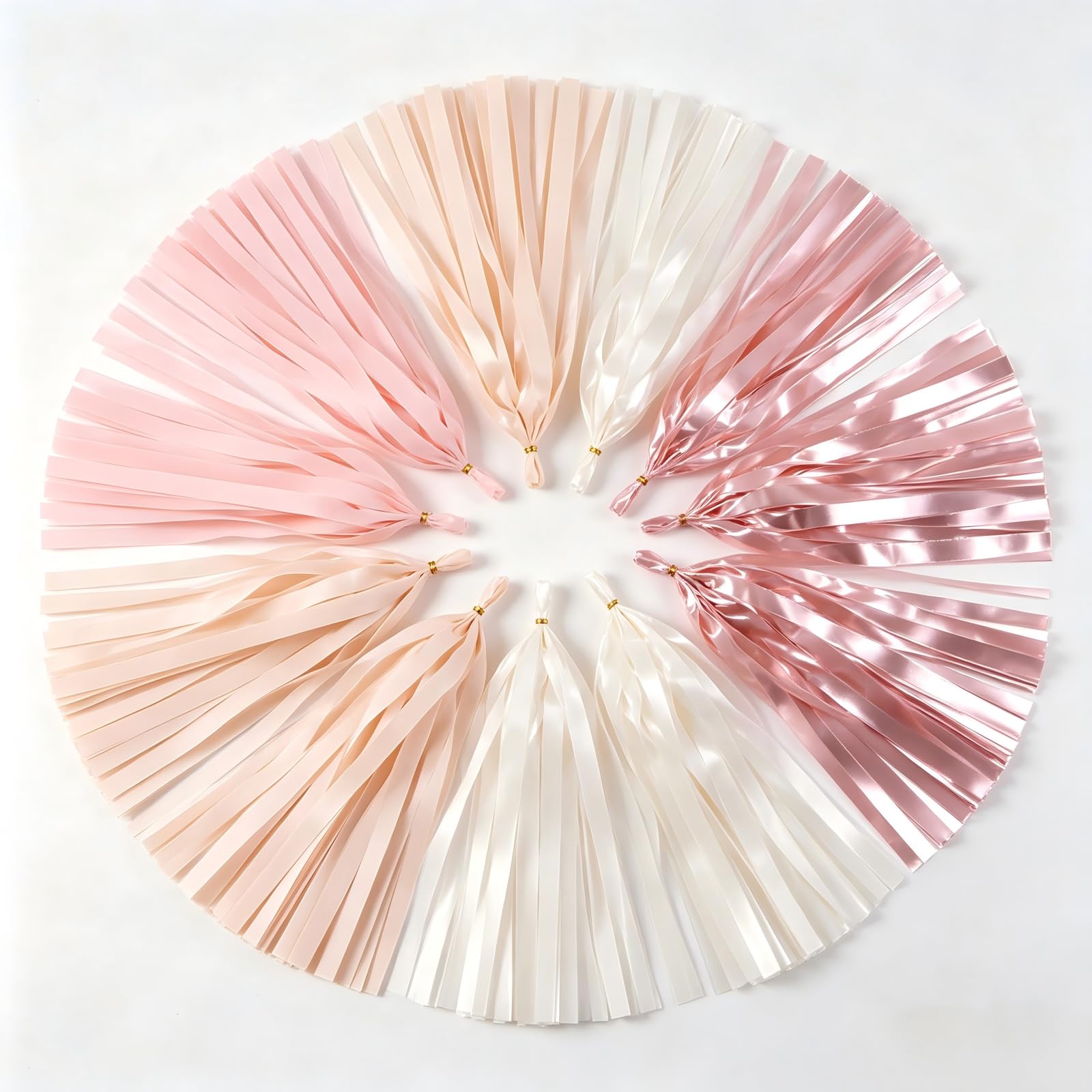 20-Pack 4-Colour Cream Fringe Tassel Garland for Party Decorations