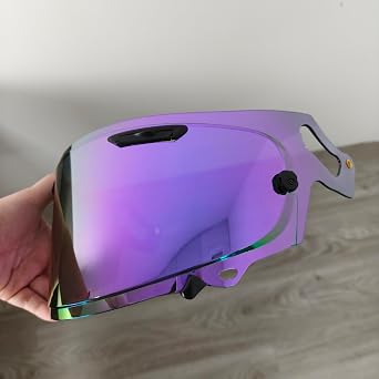 RX7X Helmet Shield for ARAI VAS-V MAX Visor Face Shields Compatible with Corsair-X,Quantum-X,Signet-X,DT-X,Defiant-X Deep Purple-for Day &Night