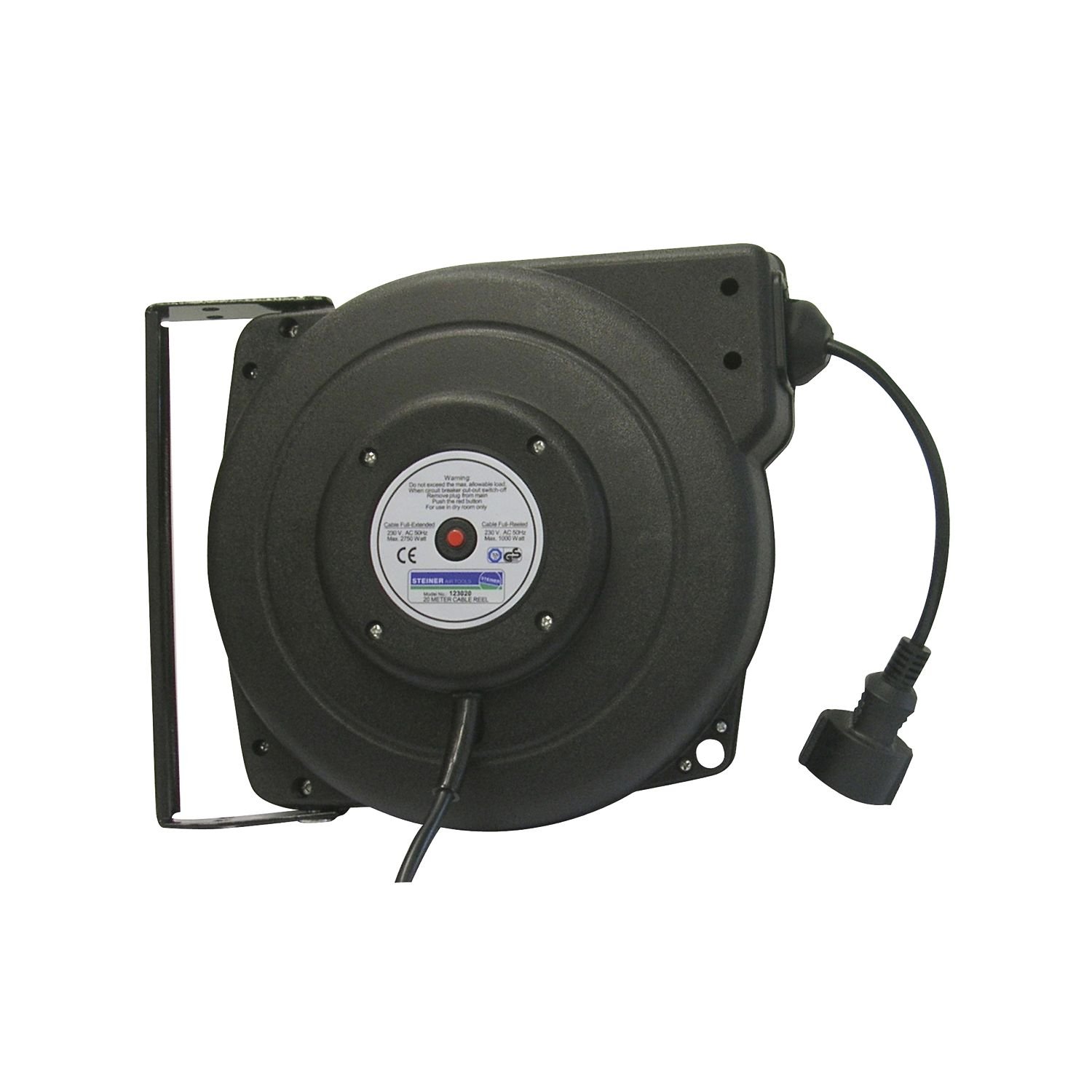 Câble dérouler Steiner Printemps H05VV-F 20m IP42 pour sécuriser vos ateliers encombrés