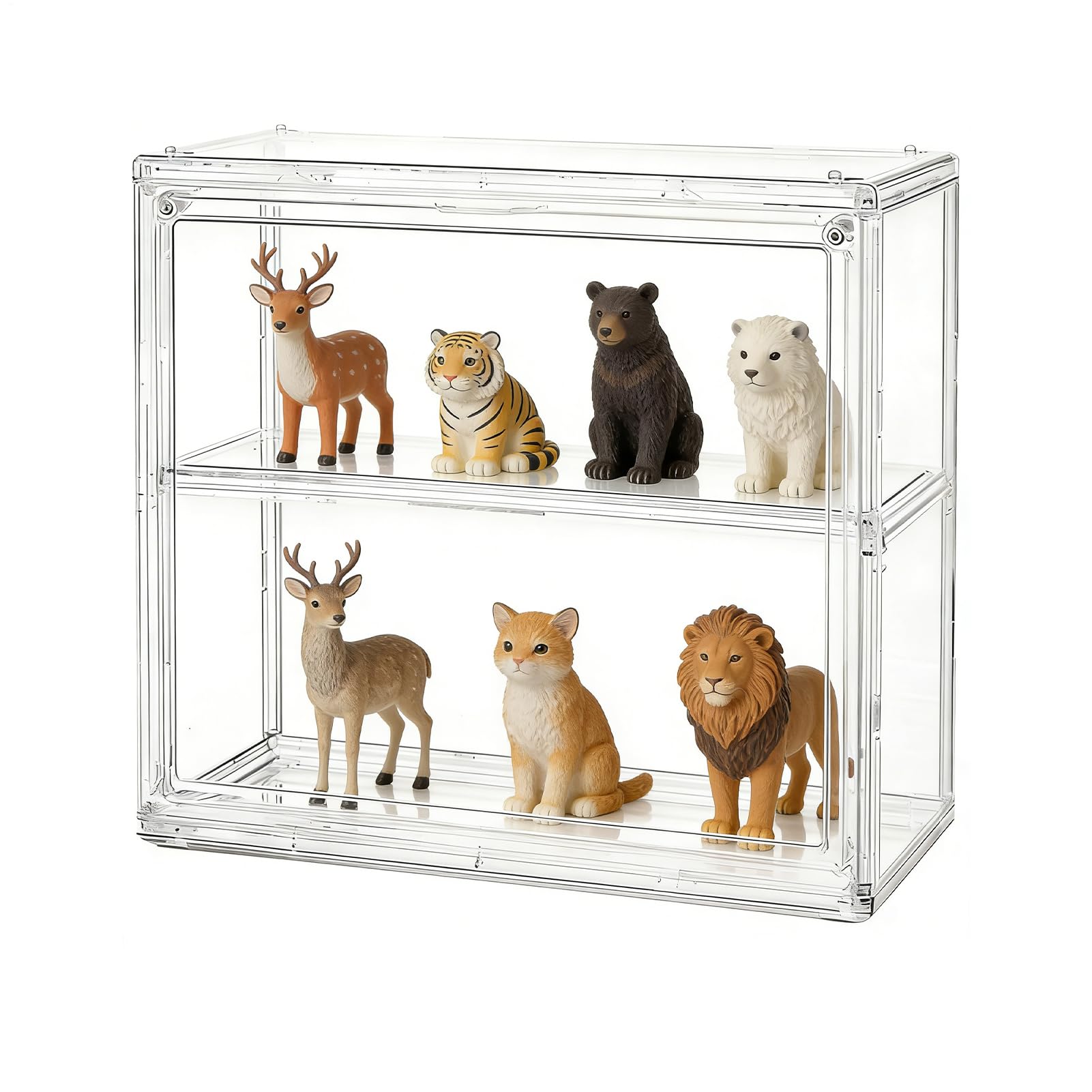 Présentoir pour figurines en acrylique premium avec élégante porte magnétique