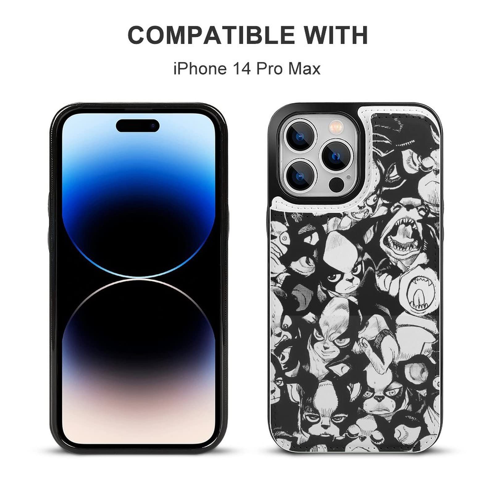 Amazon.co.jp: iPhone 14 Pro Max ケース 手帳型 ジョジョの奇妙な冒険