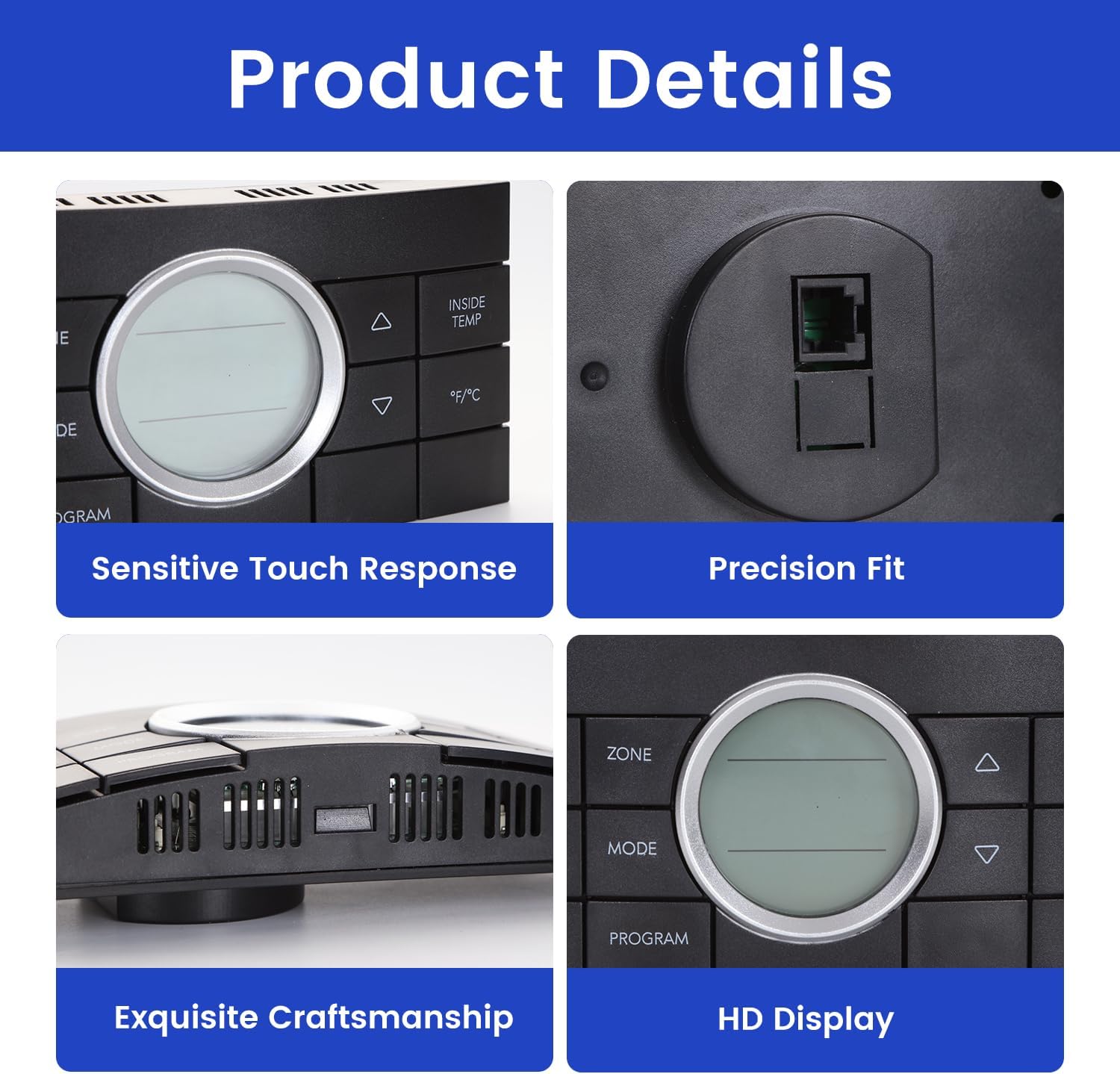 3314082.000 RV Digital Thermostat (Black) - Compatible with Dometic Air Conditoner Series 579, 595, 600, 6308, 520, 6218xx, 457915 - Replace 3314082.011, CCC2