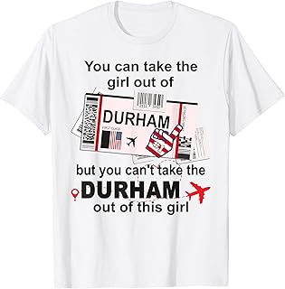 Flight Ticket Durham - Girl from Durham Boarding Pass T-Shirt