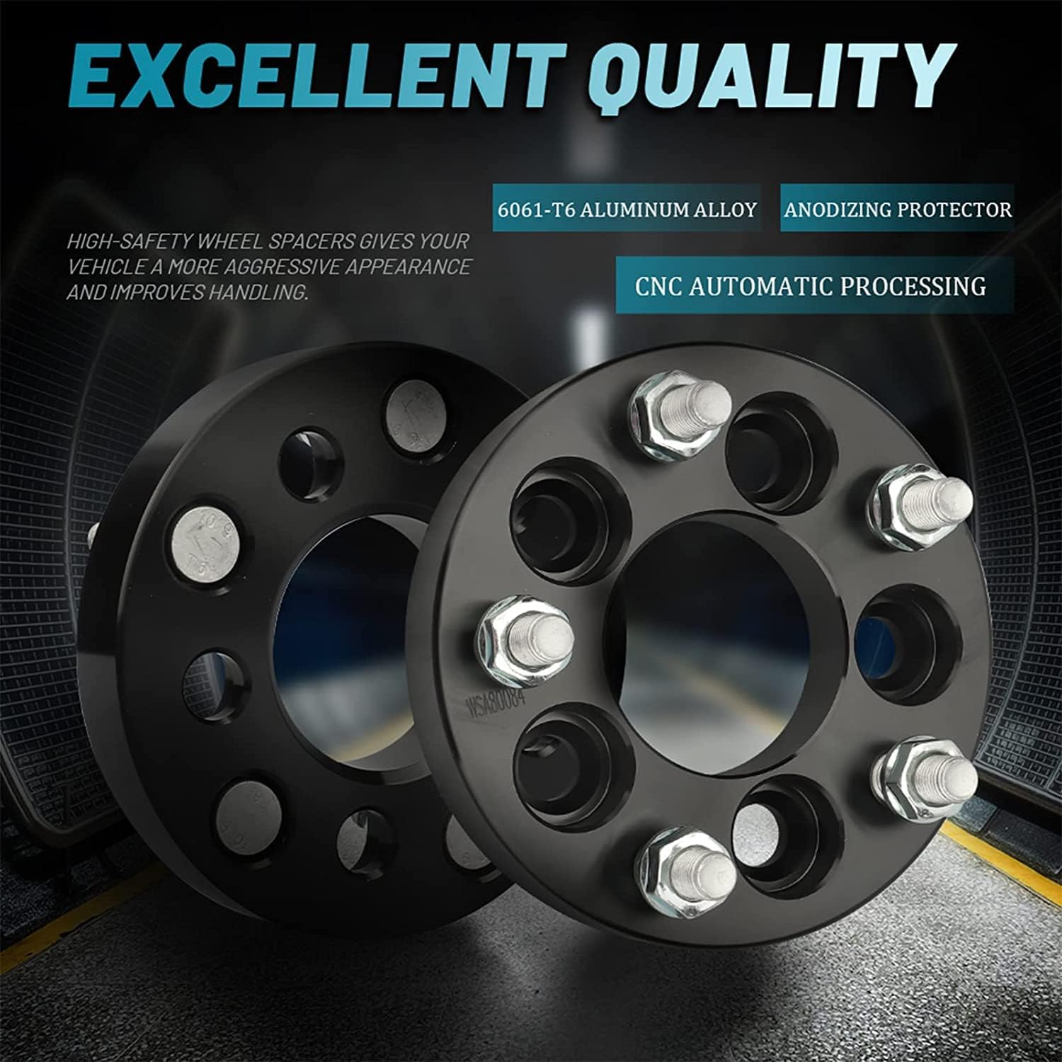 IRONTEK 5x100 to 5x114.3 Wheel Adapters 1"(25mm) Hub Centric Spacers (64.1mm Hub Bore, 12x1.5 Studs) 5x100mm to 5x4.5” Wheel Spacers Adapter for Chevrolet/Toyota/Chrysler/Pontiac/Lexus 2PCS