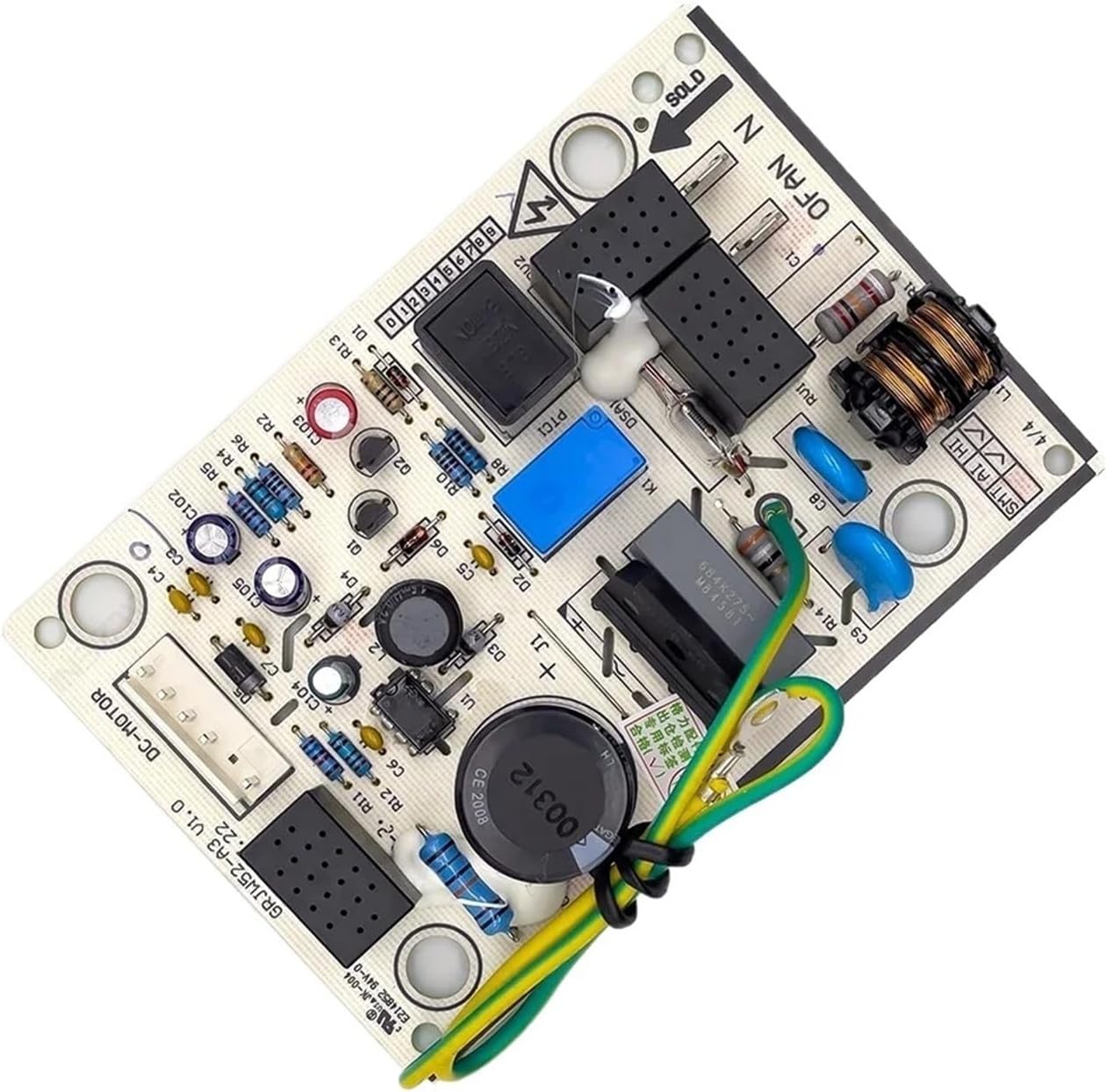 コントロールボード、Compatible for Gree、セントラルエアコン室外機 W52535C 回路 PCB GRJW52-A