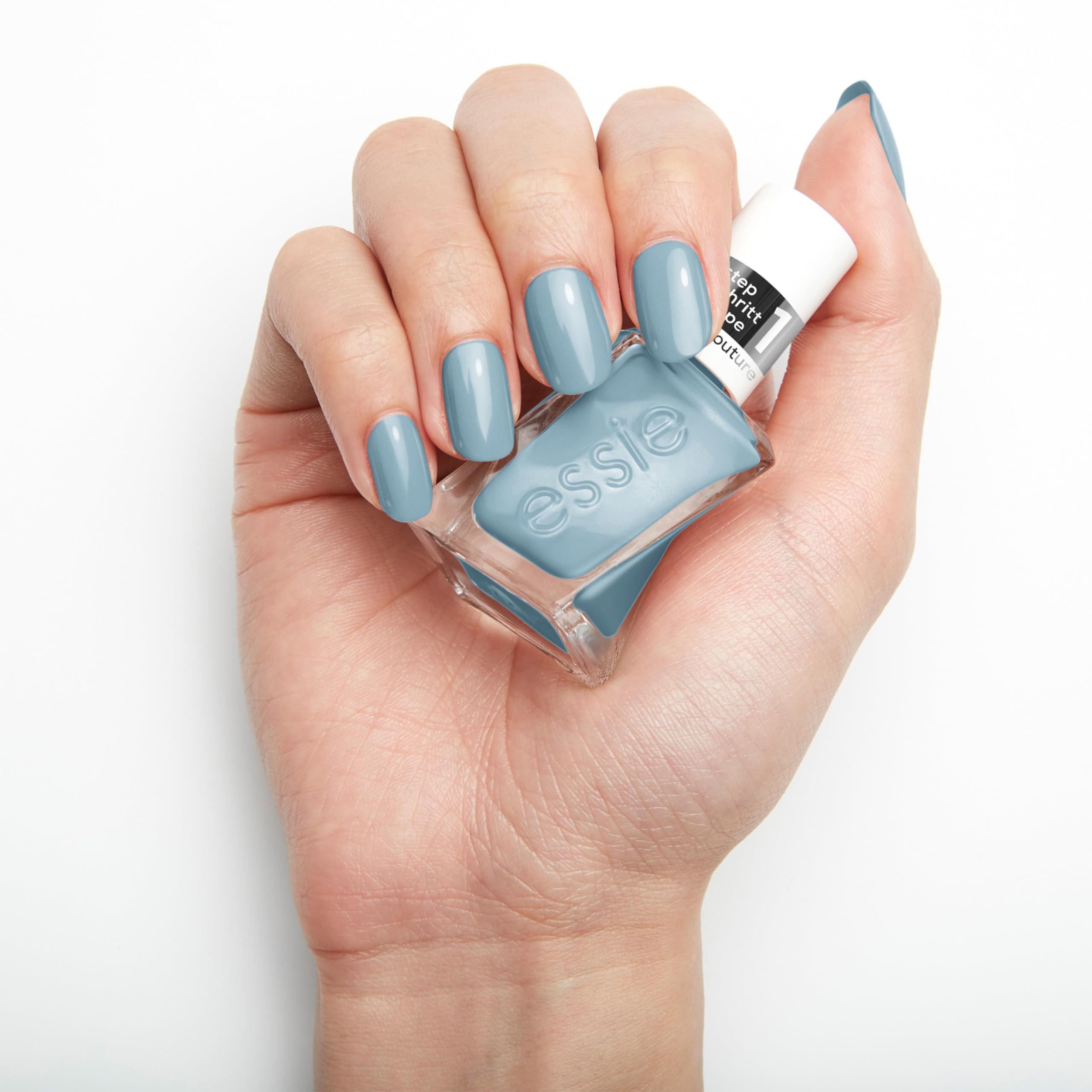 Gel by essie - Długotrwały lakier do paznokci z błyszczącym wykończeniem - Profesjonalny lakier do paznokci - Manicure bez światła UV i 15 dni - Kolor #135 first view - Niebieski - 1 x 13,5ml