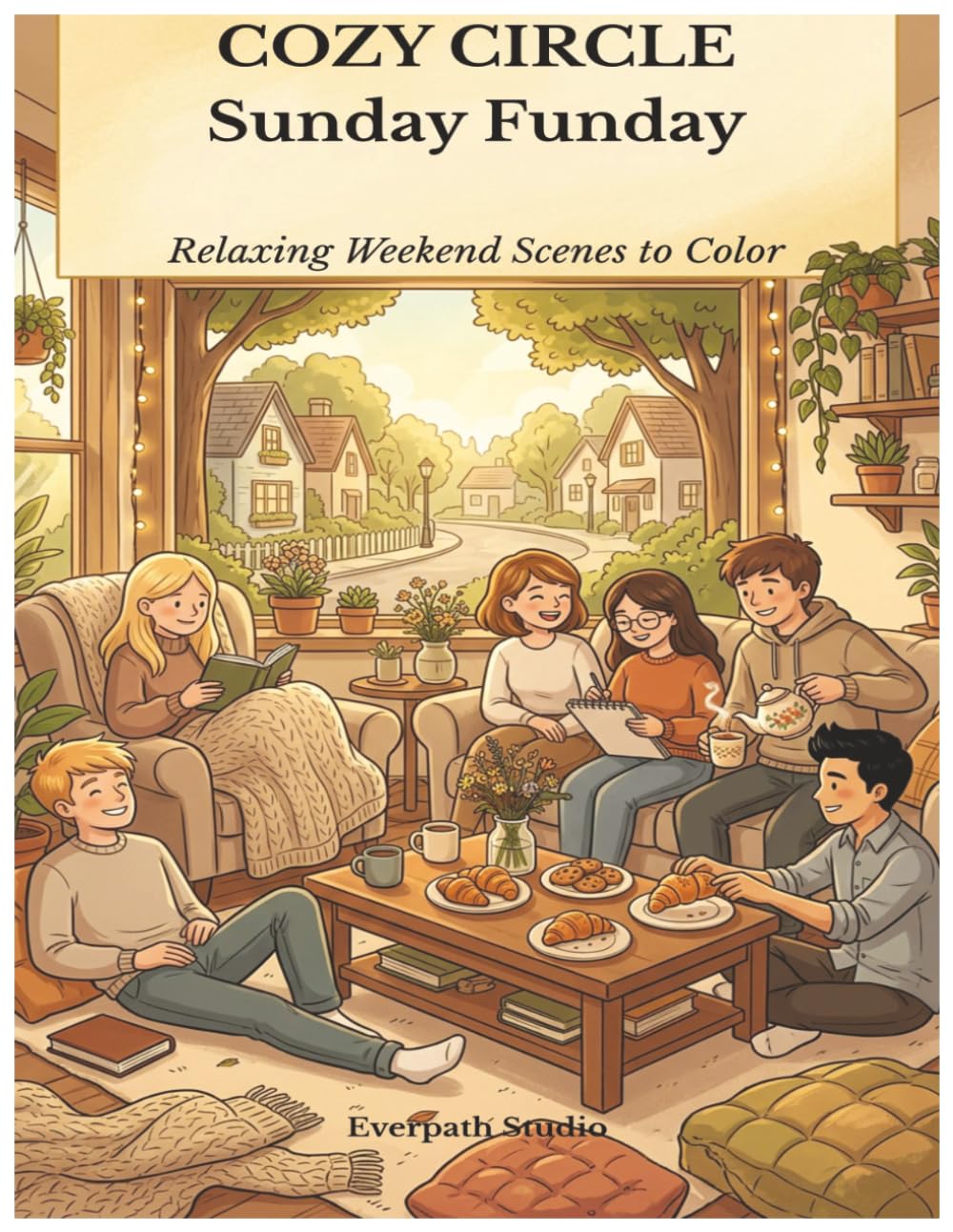 Cozy Circle Sunday Funday: Relaxing Weekend Scenes to Color (Cozy Circle Coloring Series)