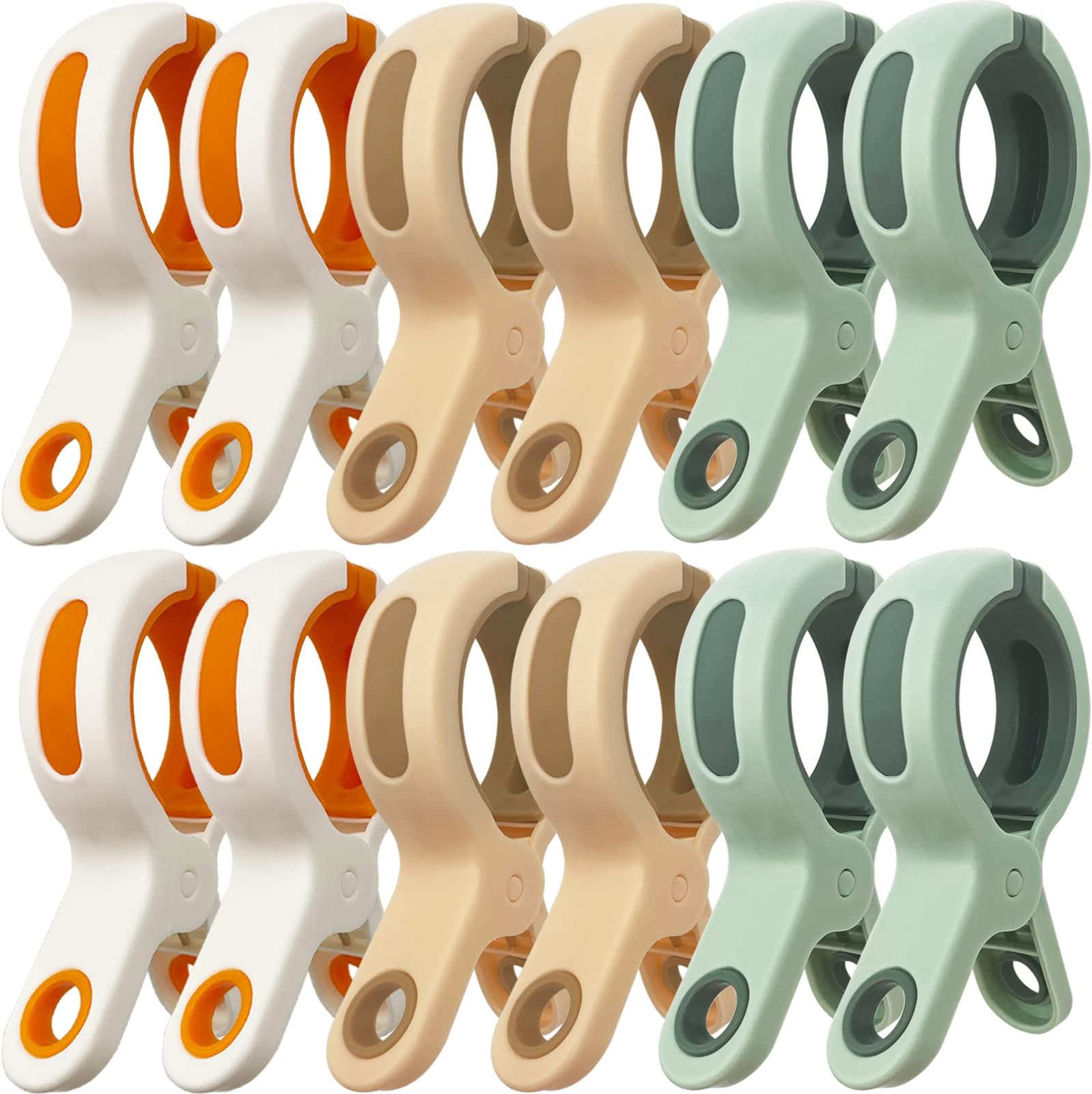 Beach Towel Clips, ECROCY Jumbo Towel Clips for Chairs on